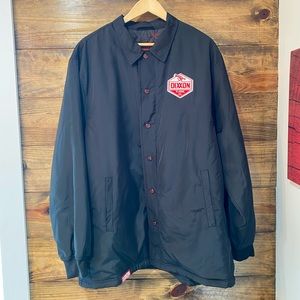 Dixxon Flannel Co Black Red Jacket Sz 2XL w/ Snaps and Zipper